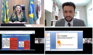 Várias imagens de pessoas falando