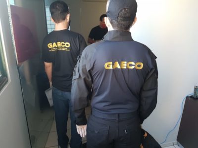 Equipe do GAECO em operação