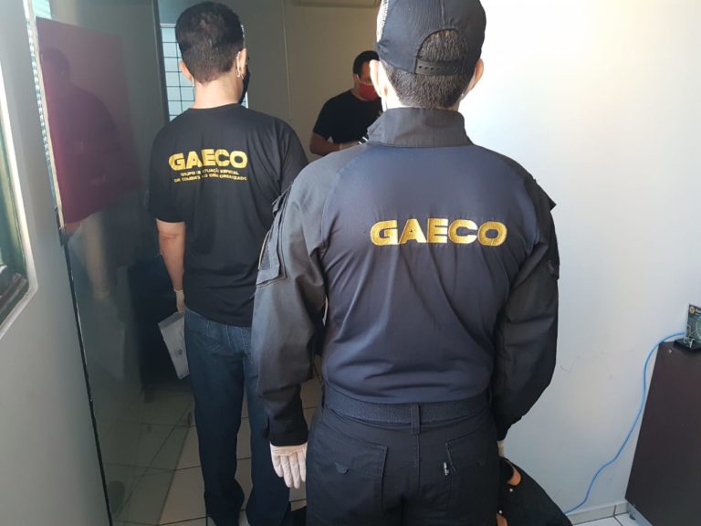 Equipe do GAECO em operação