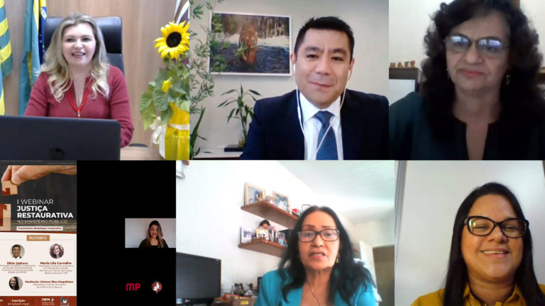 Participantes do Webinar Justiça Restaurativa