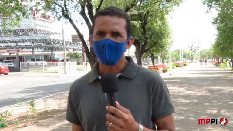 Eleitor durante entrevista ao MPTV direto das ruas de teresina